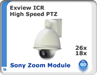 26x and 18x Exview ICR High Speed PTZ